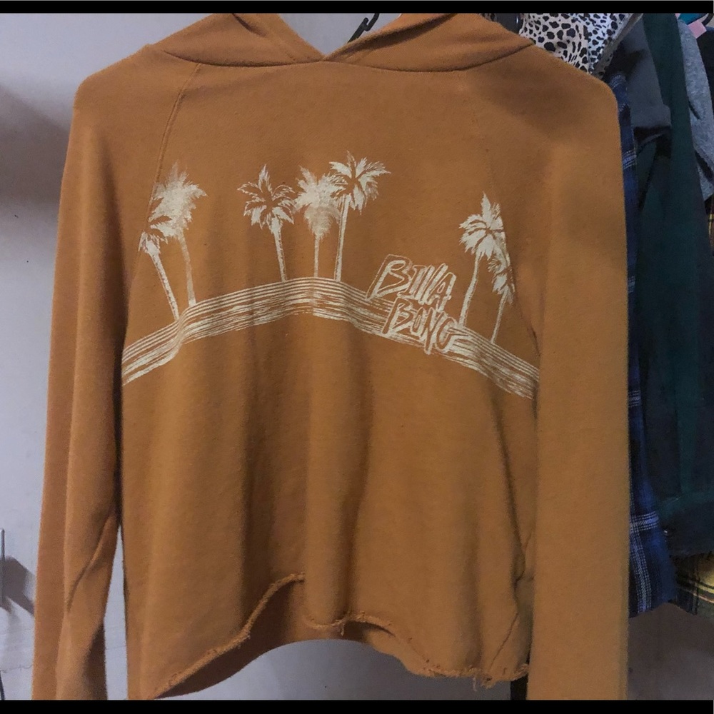 Billabong hoodie cropped sweatshirt